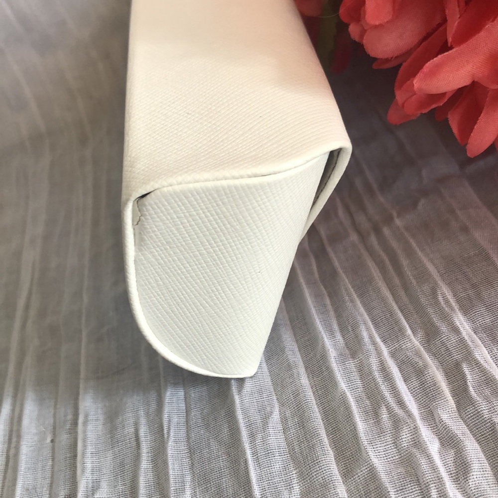 MICHAEL KORS white fold over snap sunglasses eyeglasses designer case - Picture 3 of 14